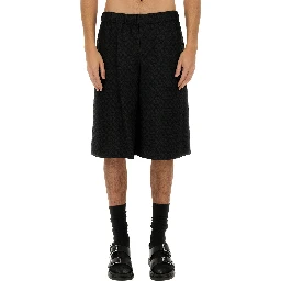 SKULL JACQUARD PATTERN SHORTS