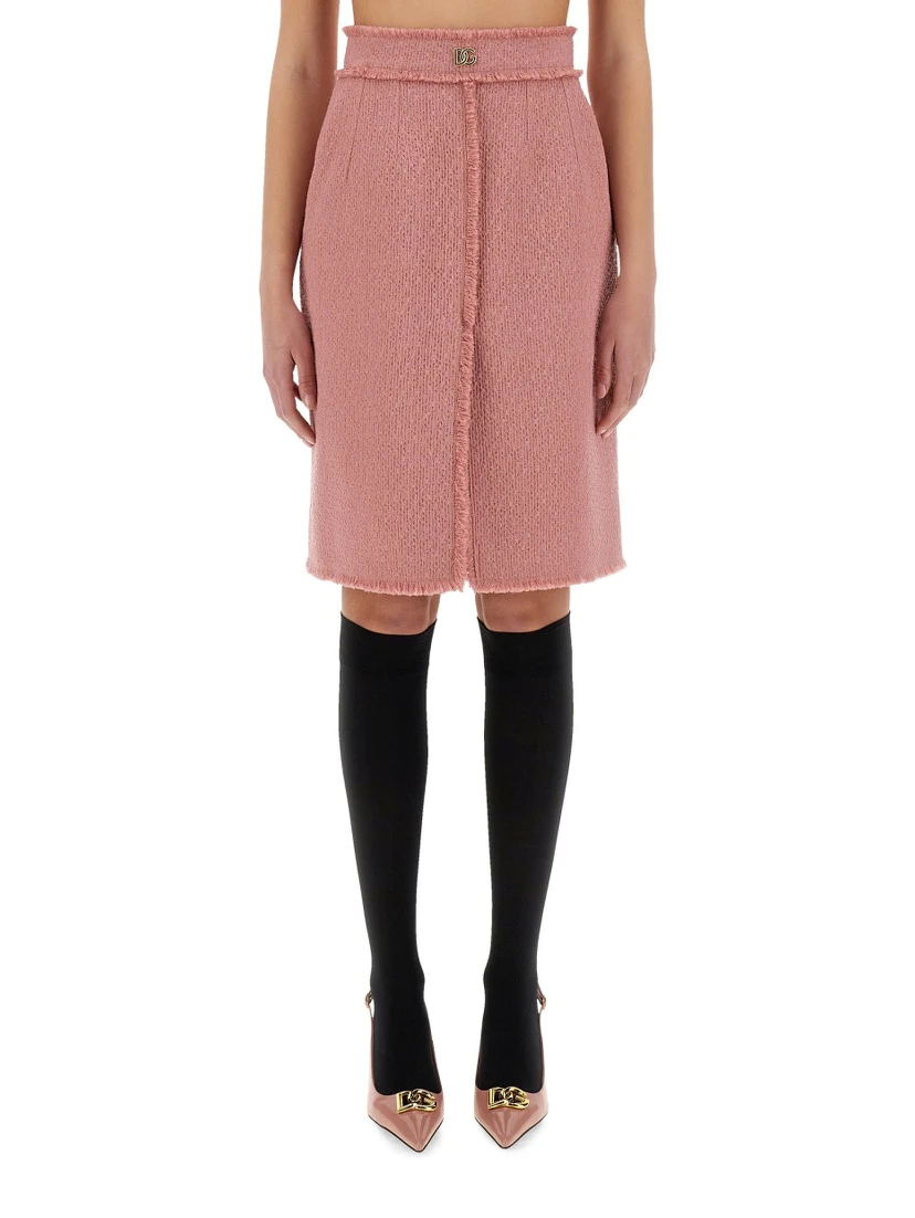 تنورة ميدي من التويد "رايتشل"