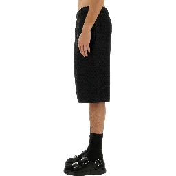 SKULL JACQUARD PATTERN SHORTS