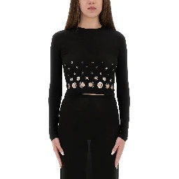CROPPED TOP WITH EYELETS
