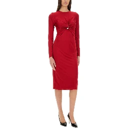 "SAFETY PIN" MIDI DRESS