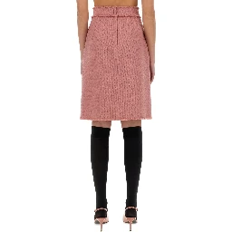 تنورة ميدي من التويد "رايتشل"