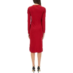 "SAFETY PIN" MIDI DRESS