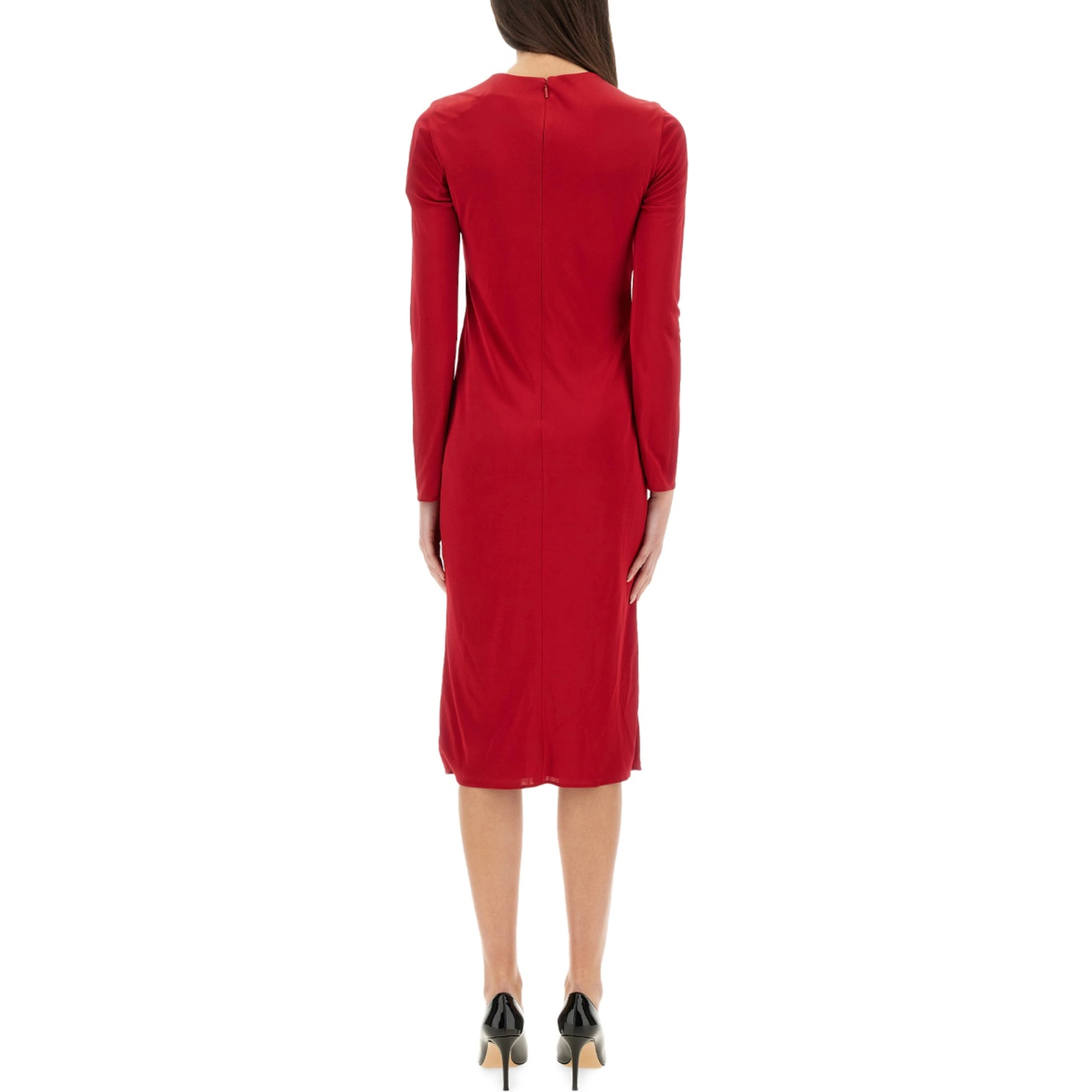 "SAFETY PIN" MIDI DRESS