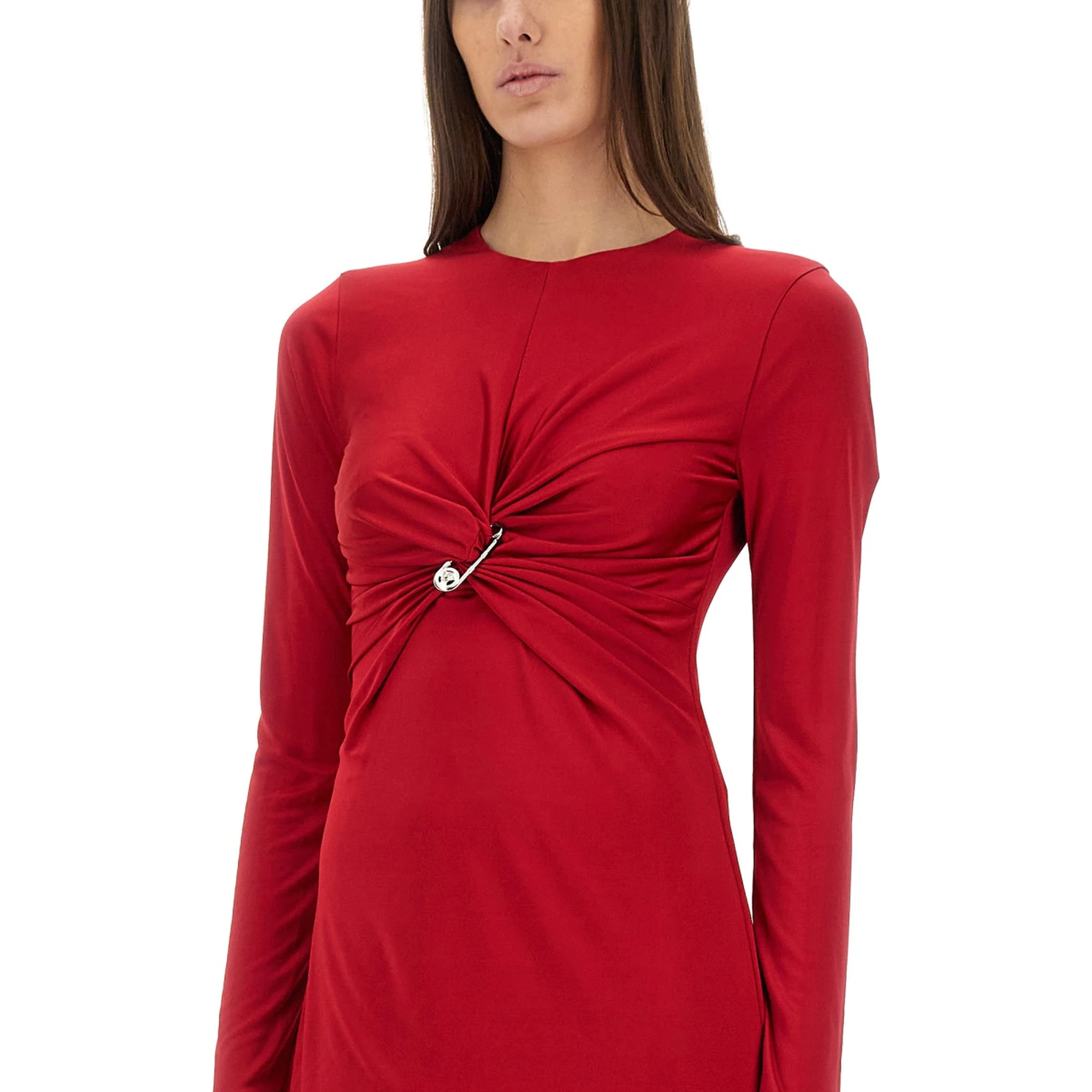 "SAFETY PIN" MIDI DRESS