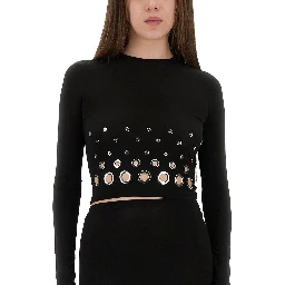 CROPPED TOP WITH EYELETS