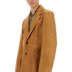 LEATHER OPENING BLAZER