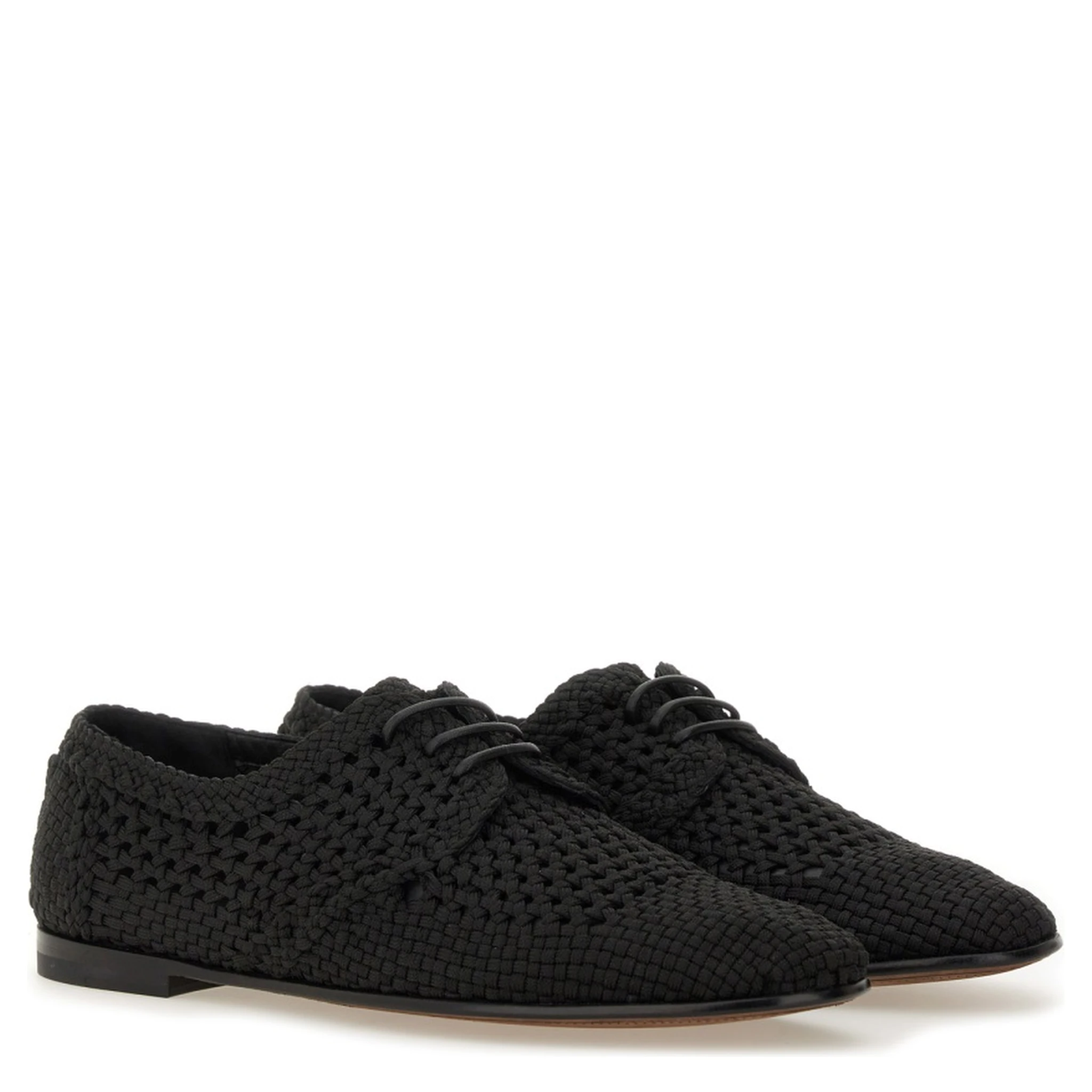 WOVEN FABRIC "DERBY" SHOE