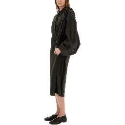 "STRAIGHT COLLAR TWISTED" DRESS