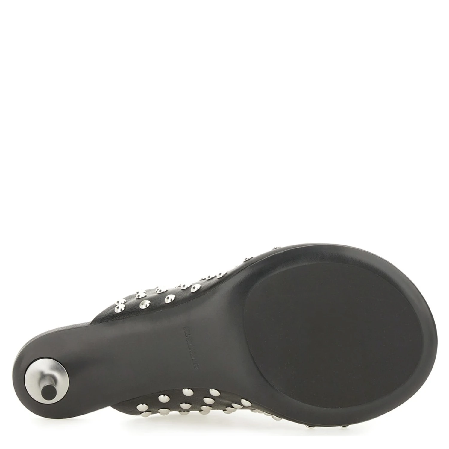 NAPPA LEATHER MULES WITH STUDS