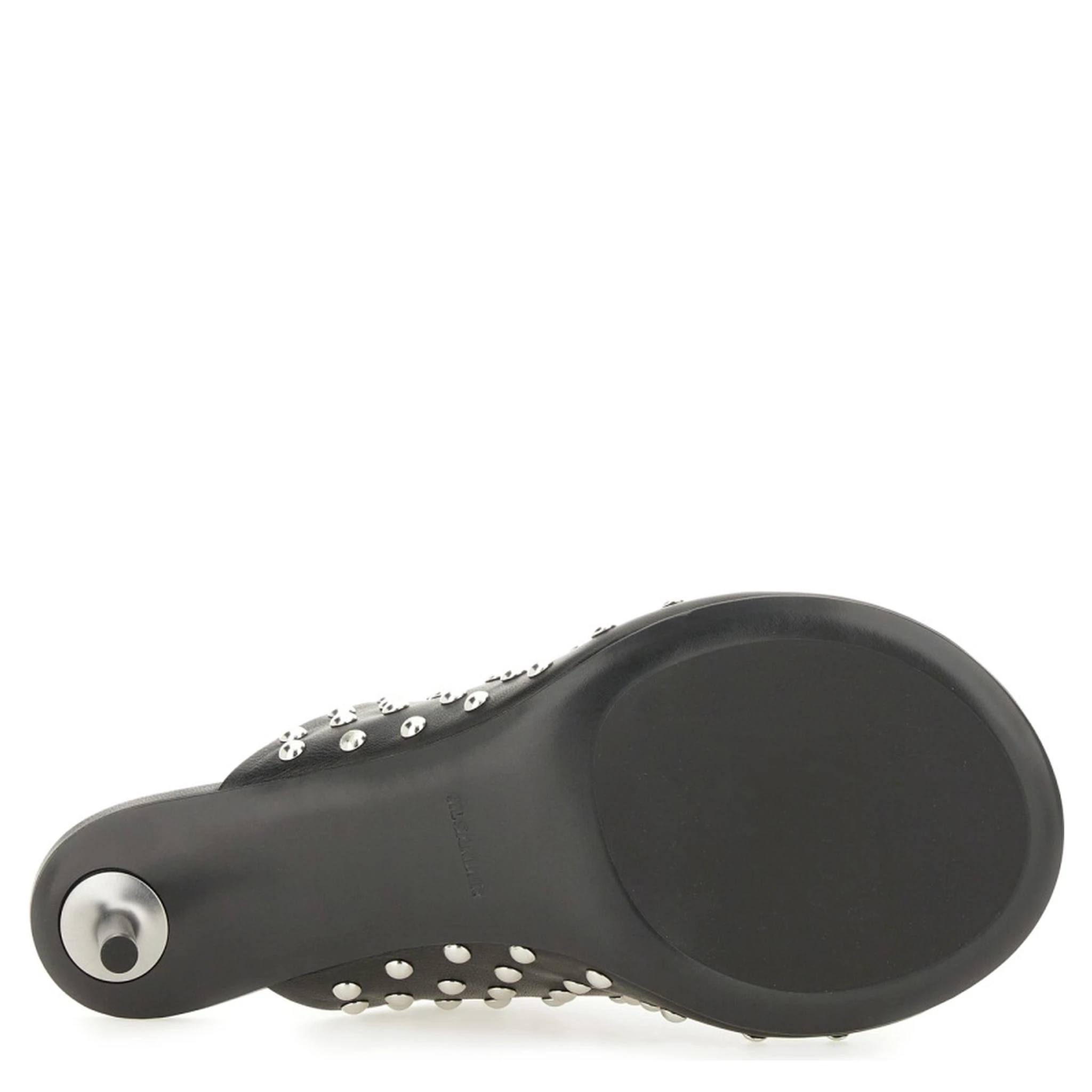 NAPPA LEATHER MULES WITH STUDS