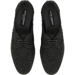 WOVEN FABRIC "DERBY" SHOE