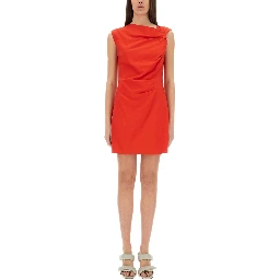 DRESS WITH DRAPE