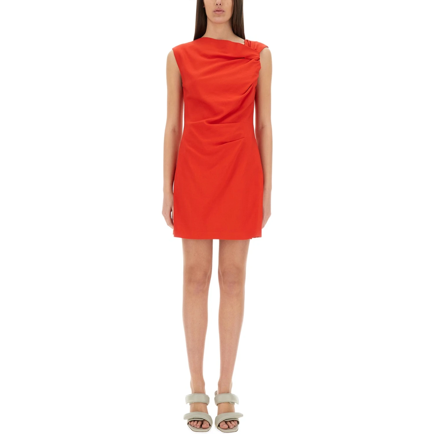 DRESS WITH DRAPE