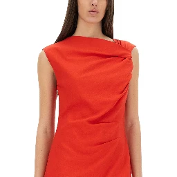DRESS WITH DRAPE