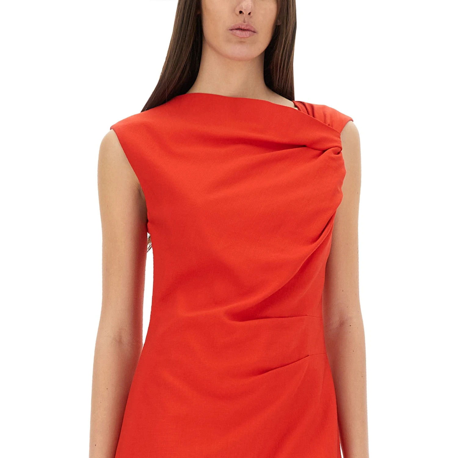 DRESS WITH DRAPE
