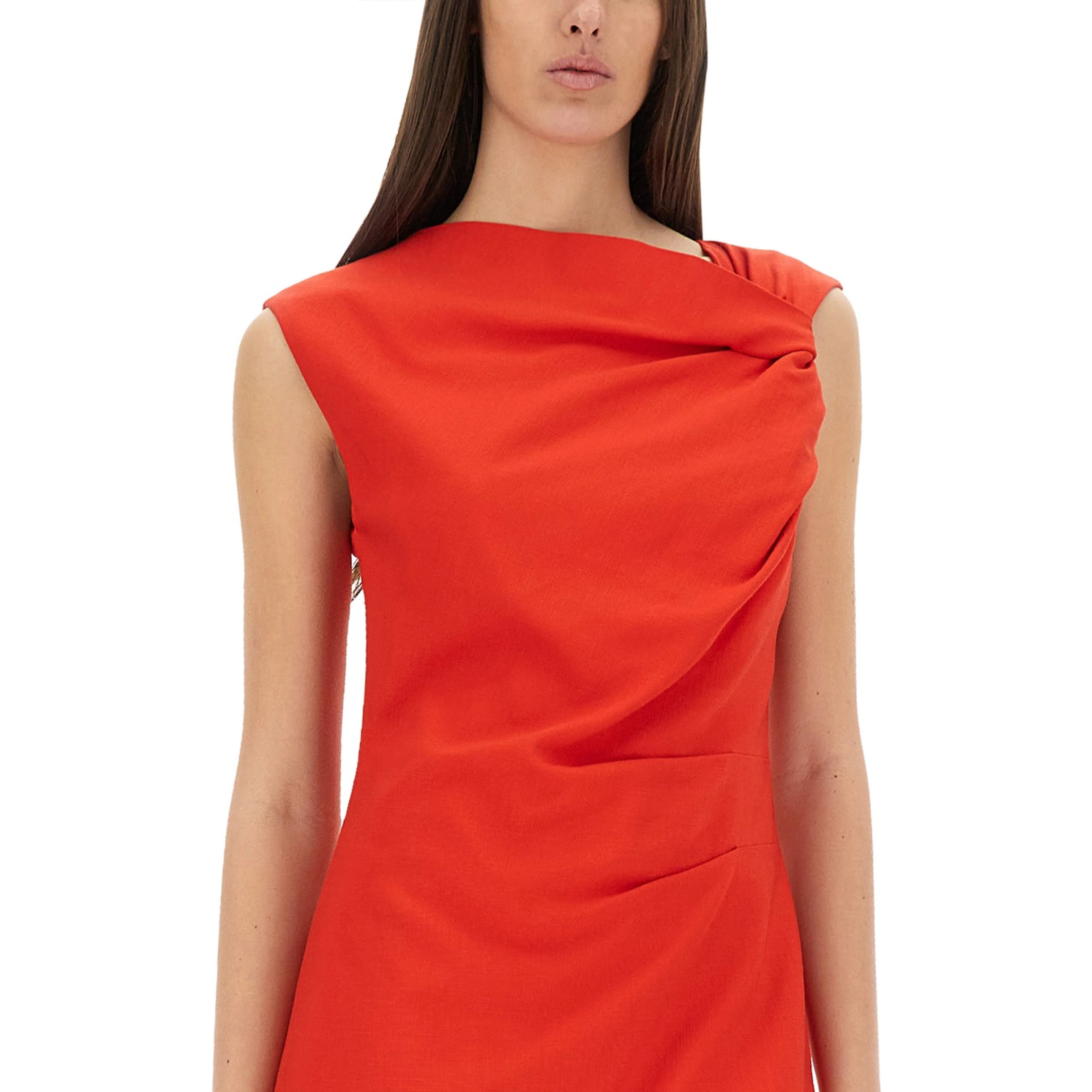 DRESS WITH DRAPE