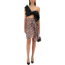 SKIRT WITH ASYMMETRICAL BOW DETAIL