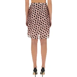 SKIRT WITH ASYMMETRICAL BOW DETAIL
