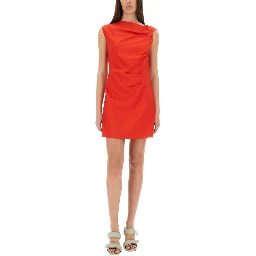 DRESS WITH DRAPE