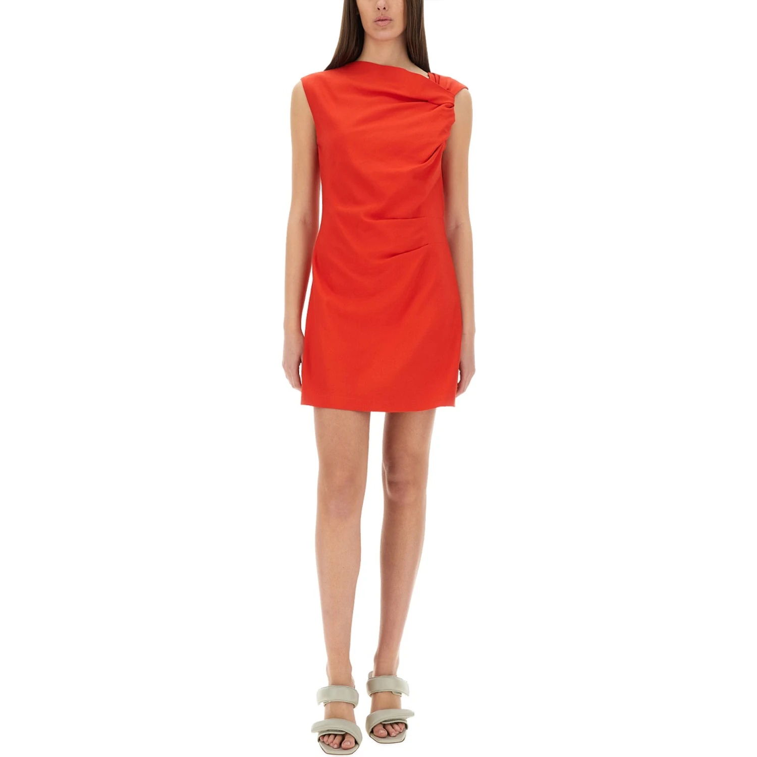 DRESS WITH DRAPE