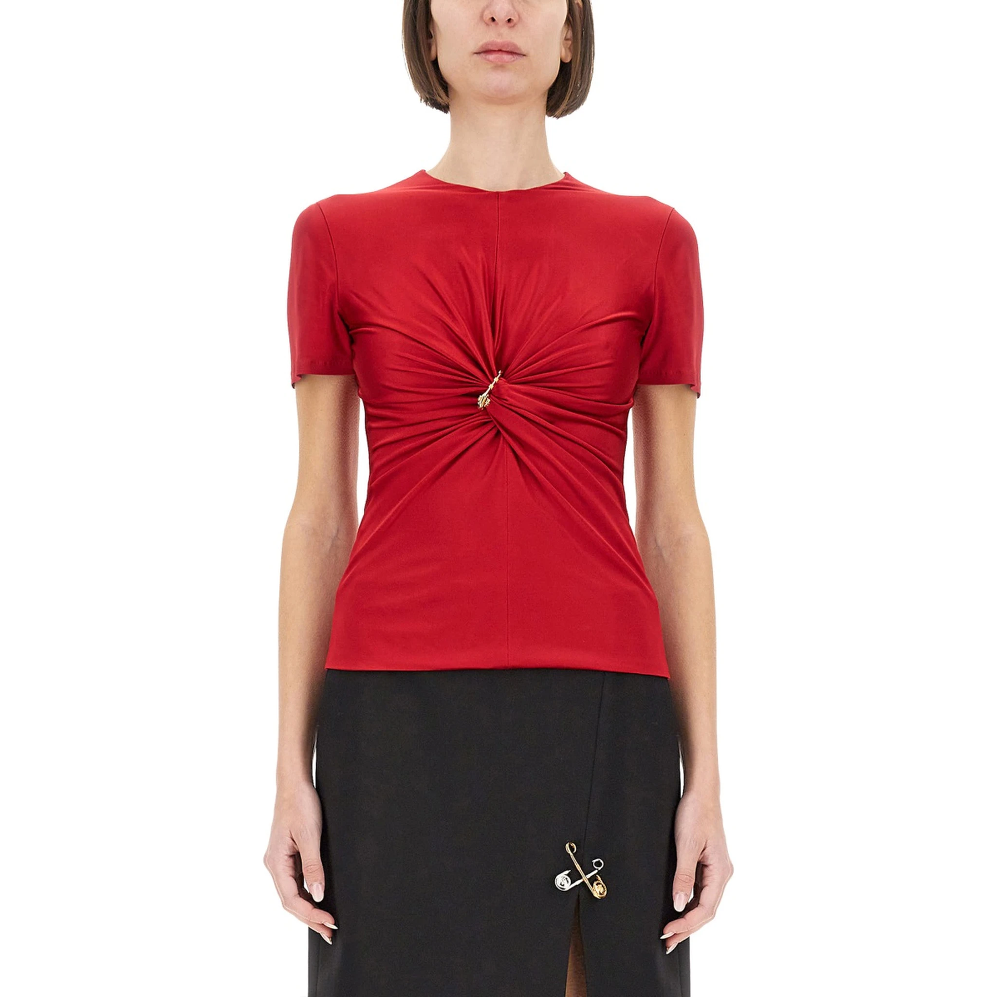 "SAFETY PIN" CURLED TOP