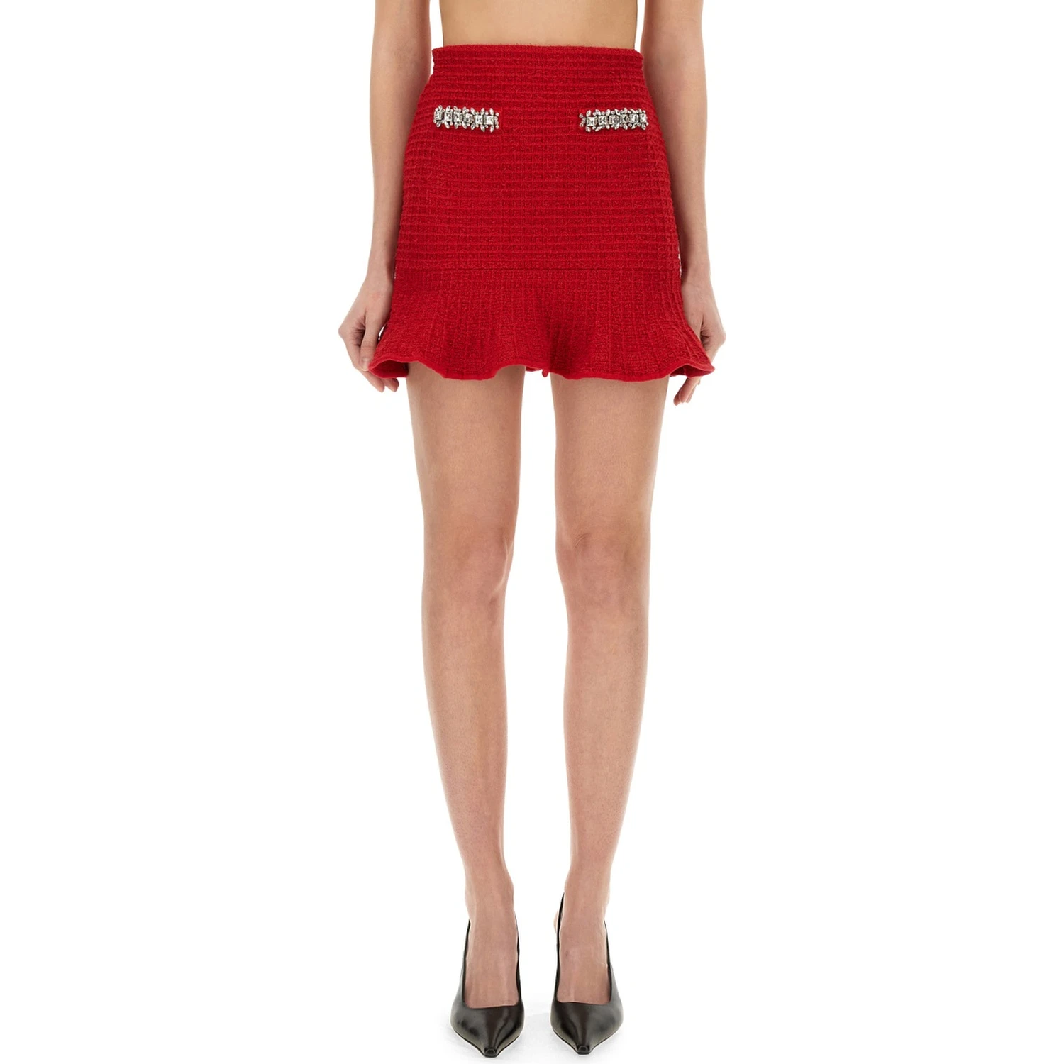 TEXTURED KNIT SKIRT