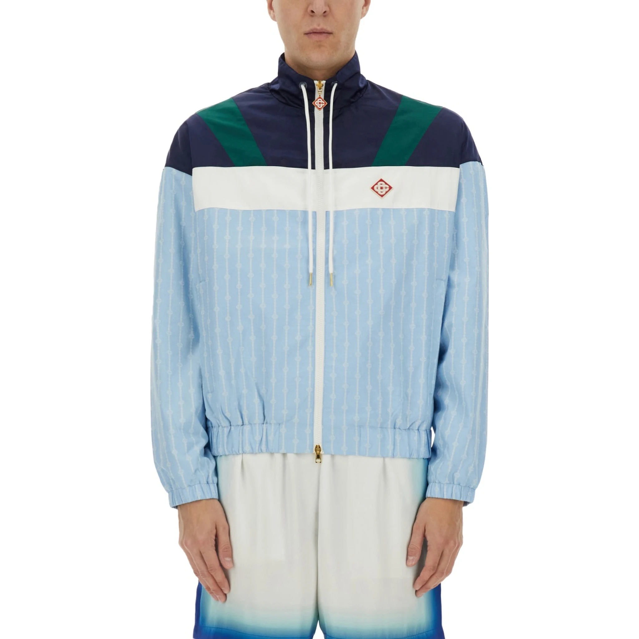 "PINSTRIPE LAUREL" TRACK JACKET