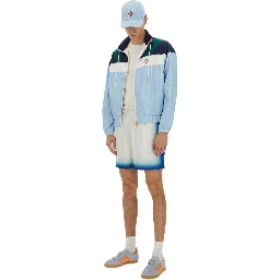 "PINSTRIPE LAUREL" TRACK JACKET