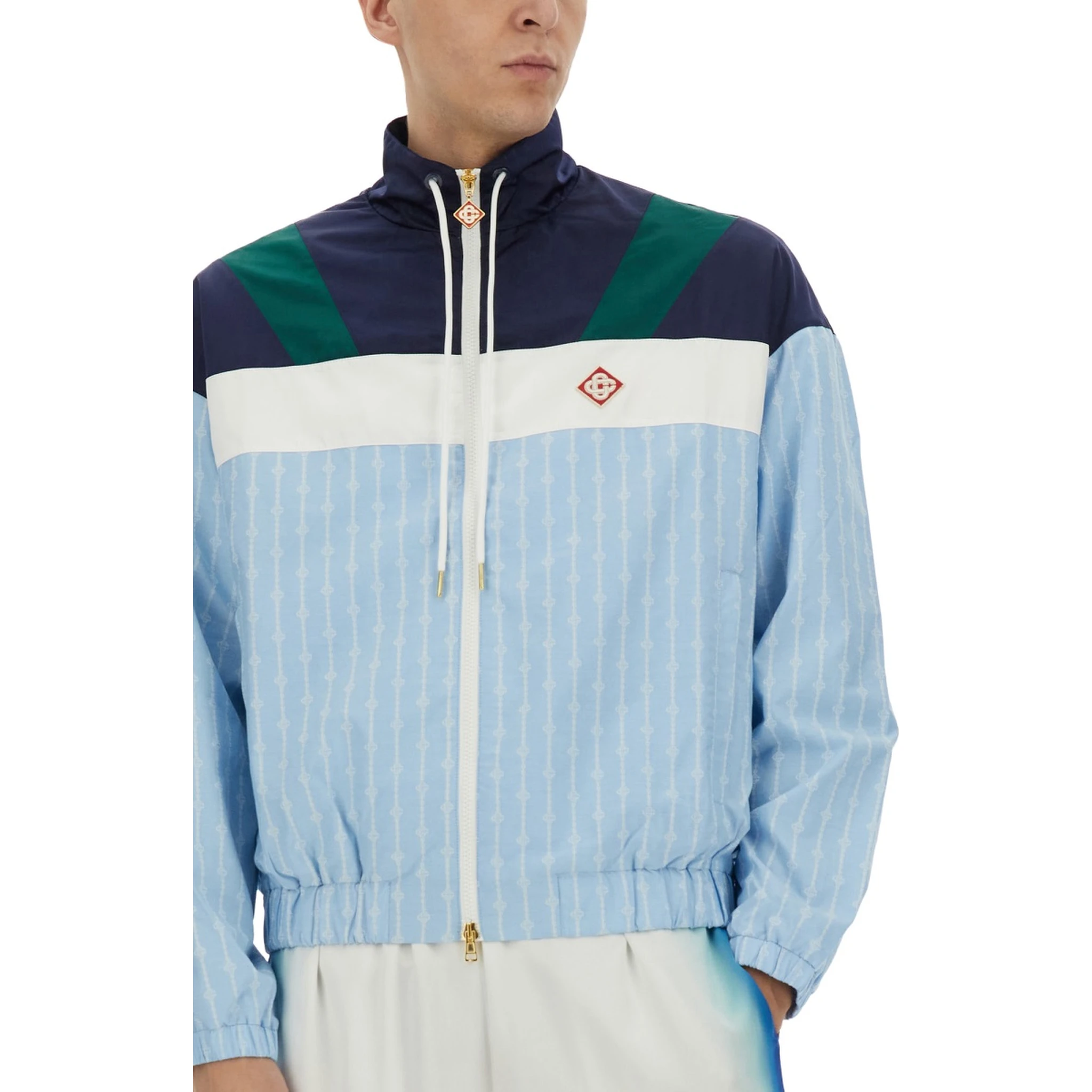 "PINSTRIPE LAUREL" TRACK JACKET
