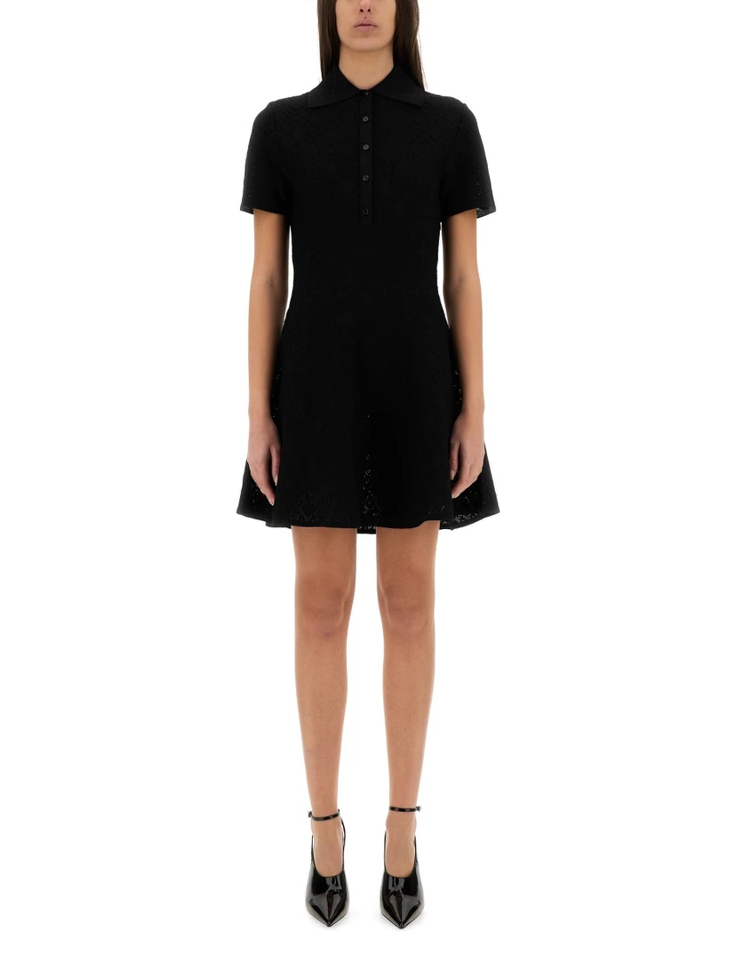"MONOGRAM 72" JACQUARD POLO STYLE DRESS