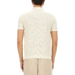 PERFORATED COTTON KNIT SHIRT