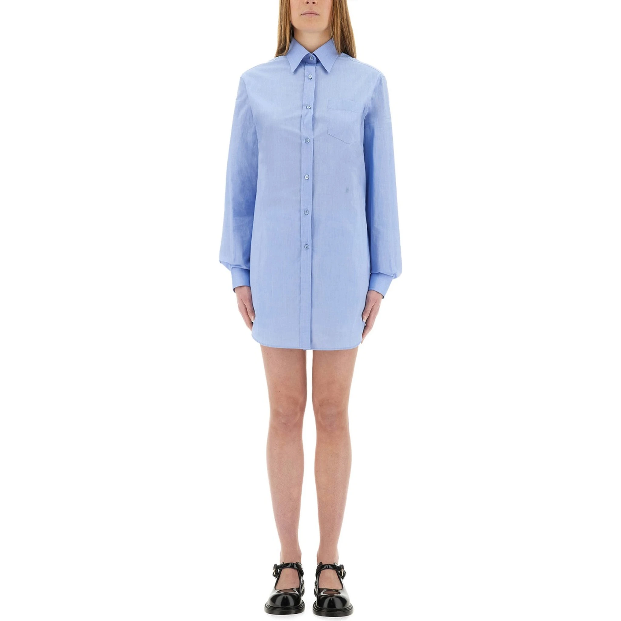 POPLIN CHEMISE JUMPSUIT