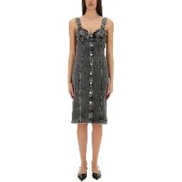 DENIM MIDI DRESS