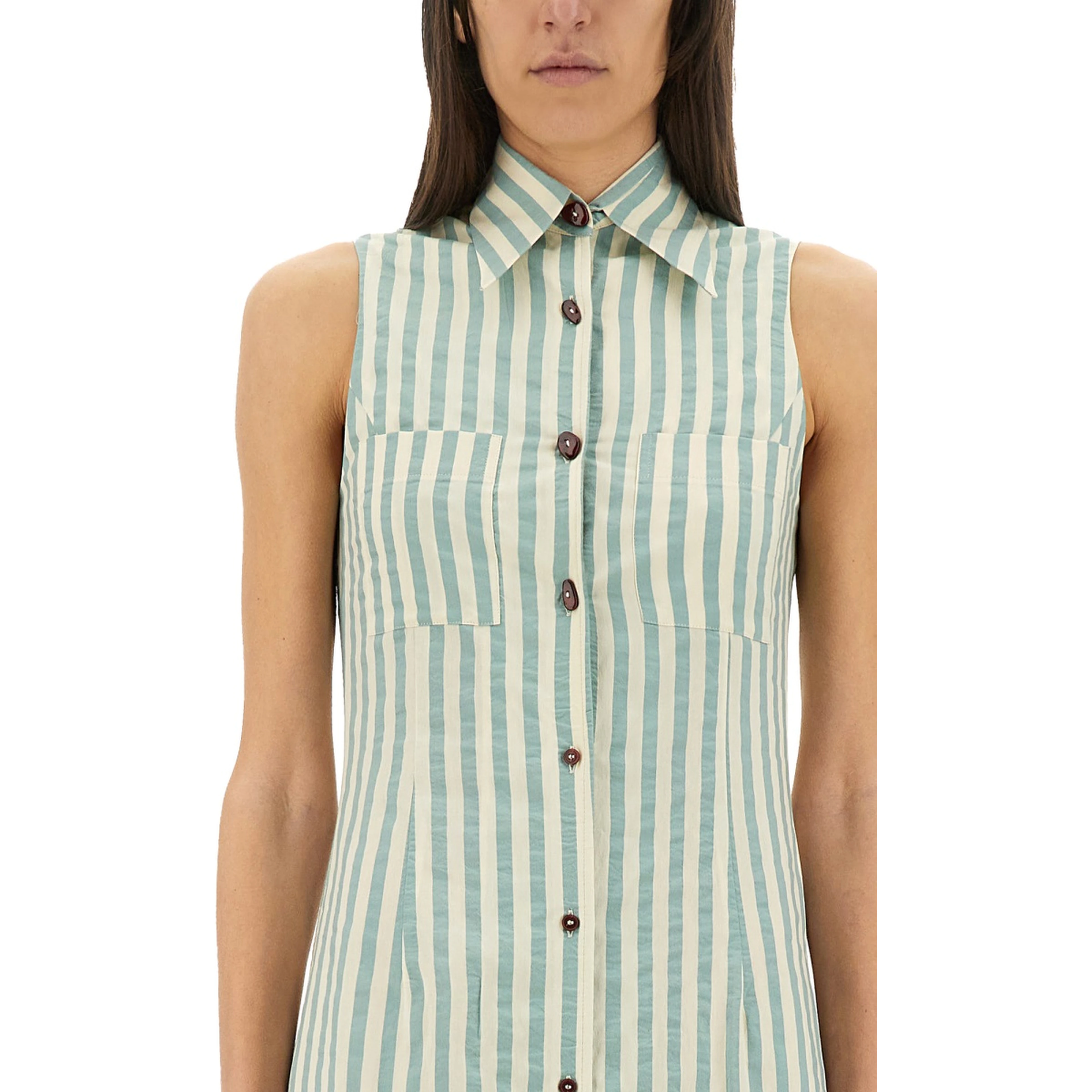 "COLORFUL STRIPES" CHEMISIER DRESS