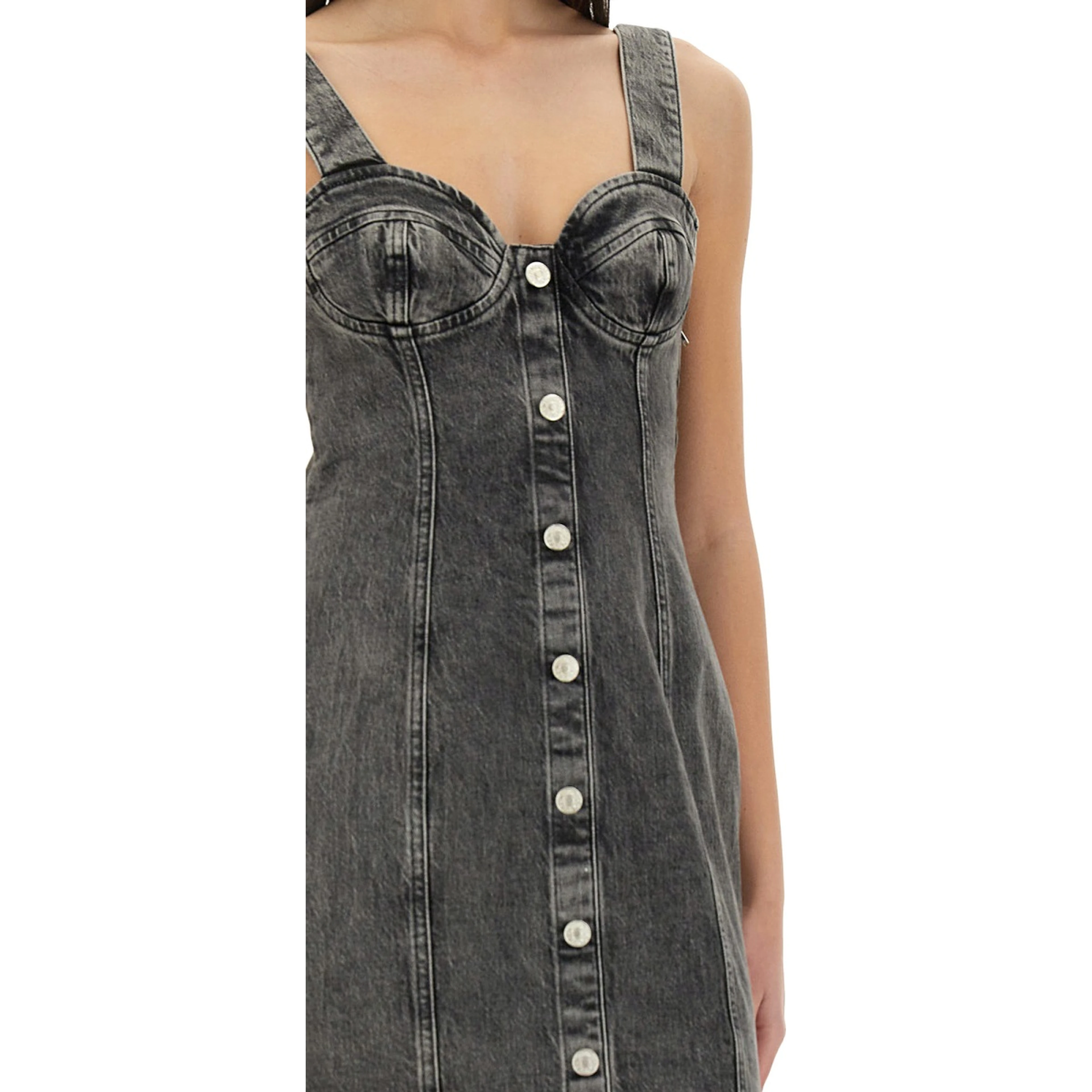 DENIM MIDI DRESS