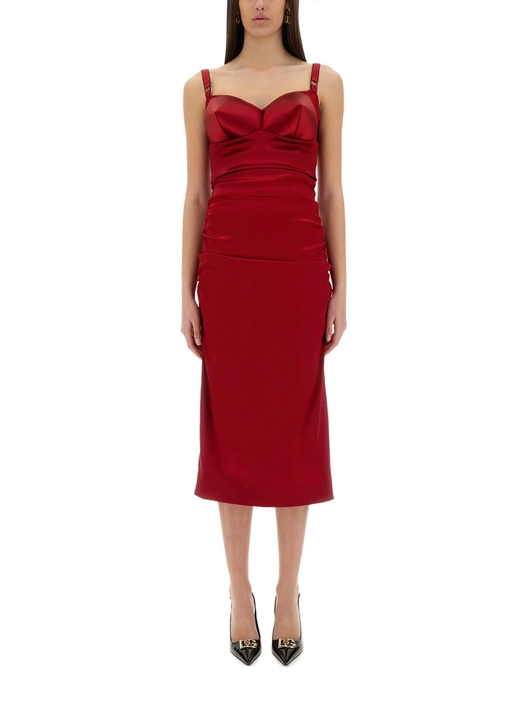 LONGUETTE DRESS WITH CONE CUPS