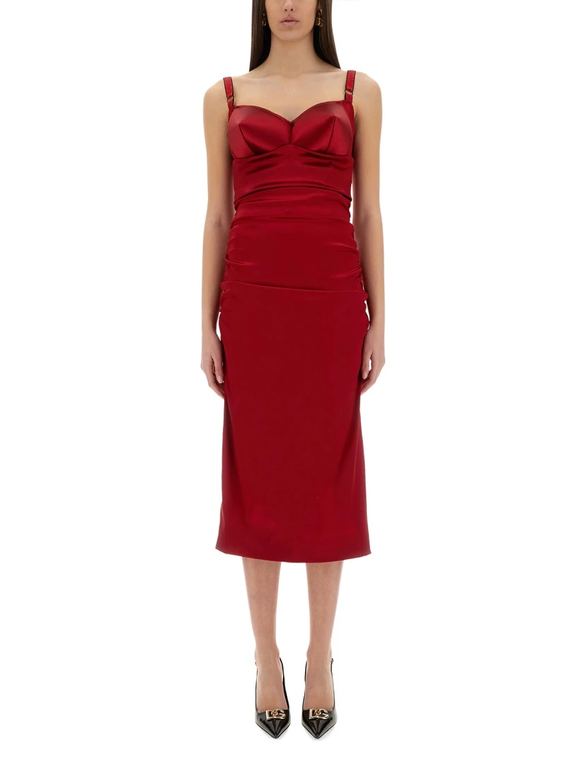 LONGUETTE DRESS WITH CONE CUPS