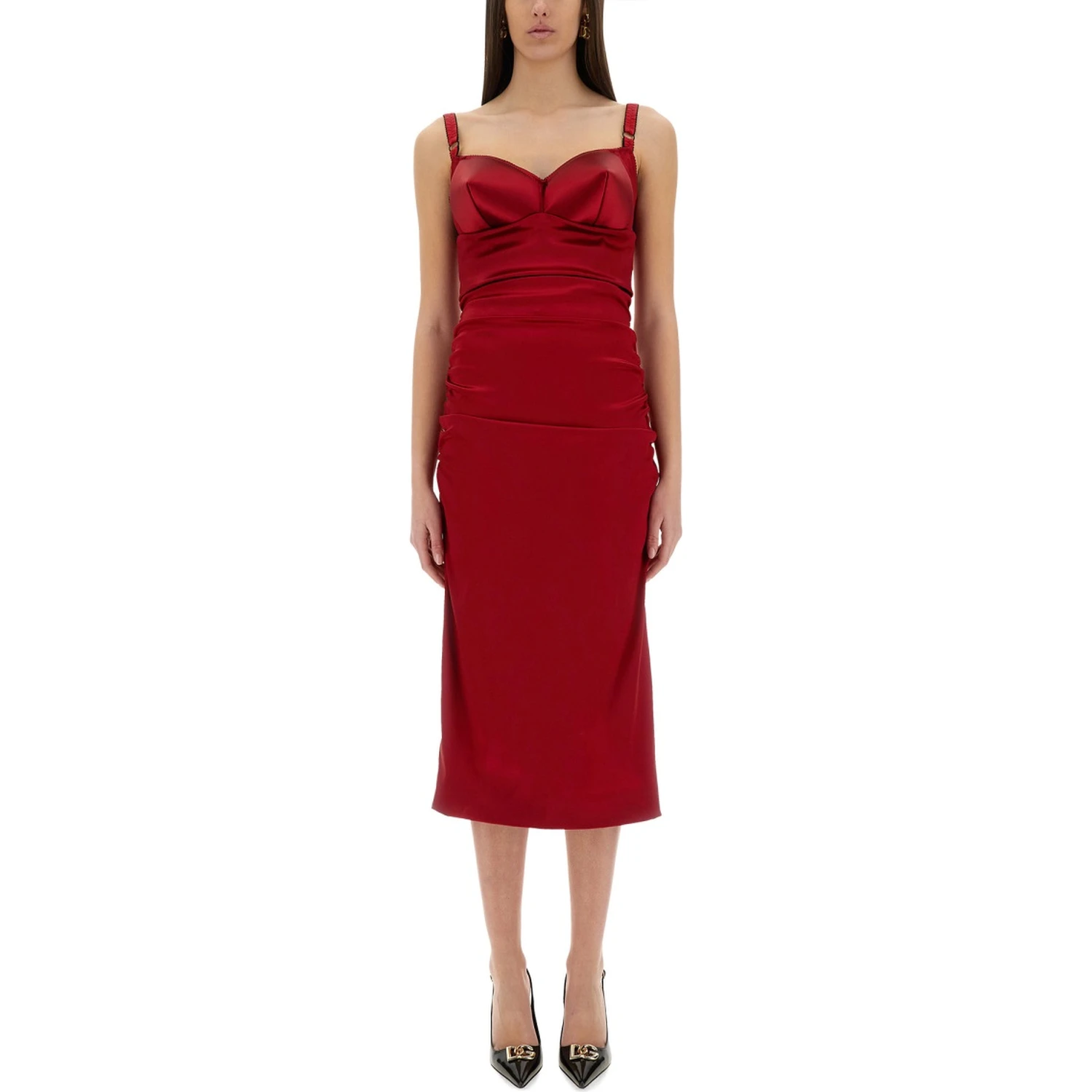 LONGUETTE DRESS WITH CONE CUPS
