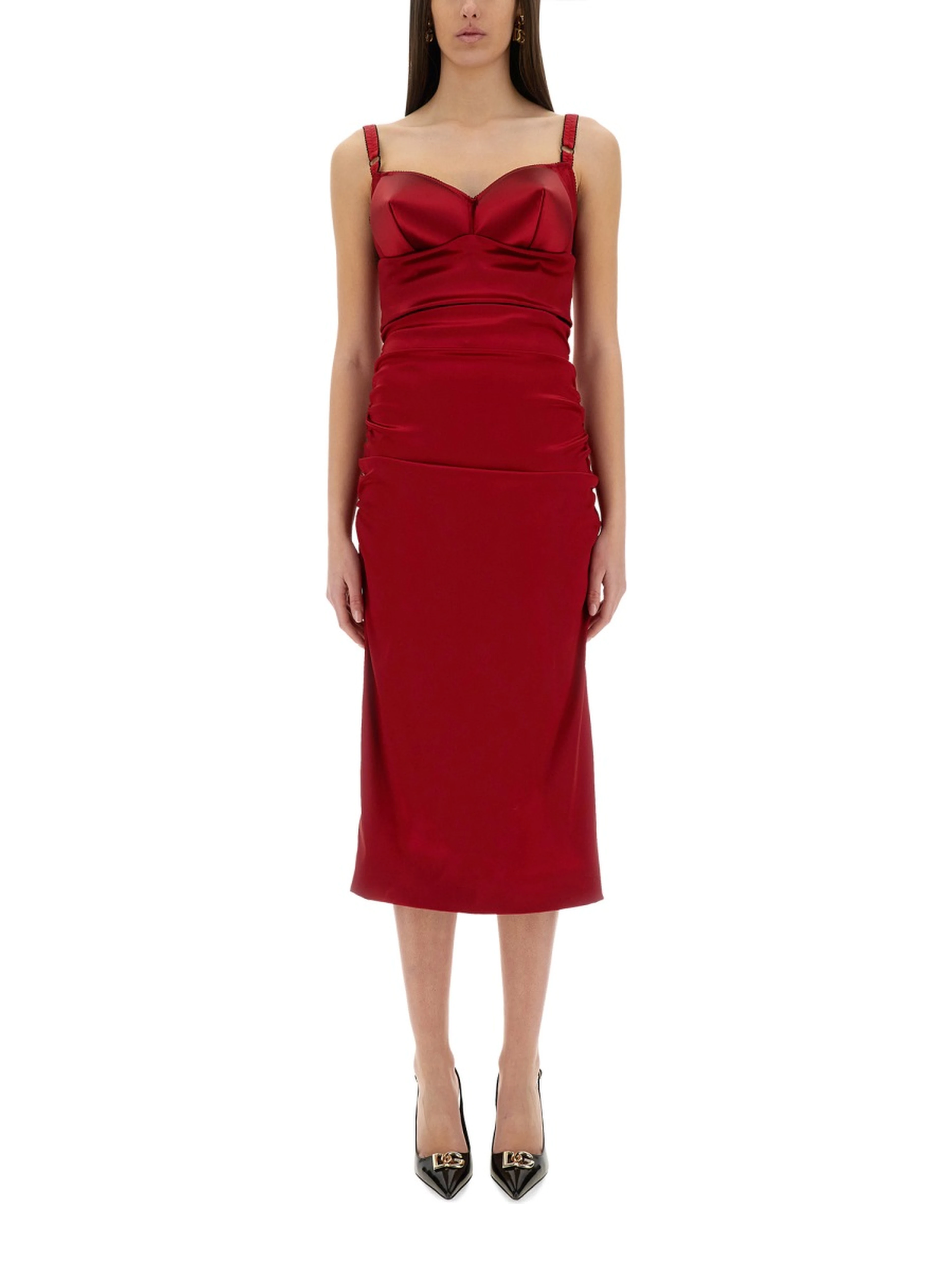 LONGUETTE DRESS WITH CONE CUPS