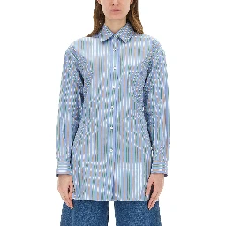 JACQUARD SHIRT AND KNOT IN THE BACK