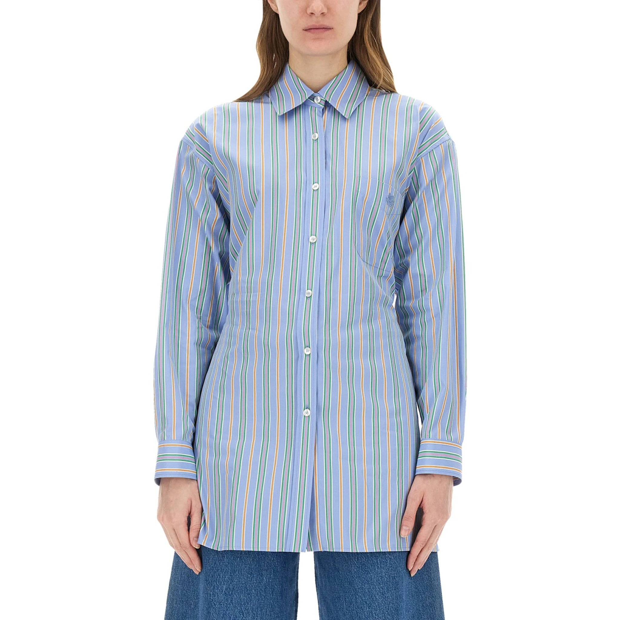 JACQUARD SHIRT AND KNOT IN THE BACK