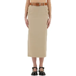"TAILORED TWIST" LONG SKIRT