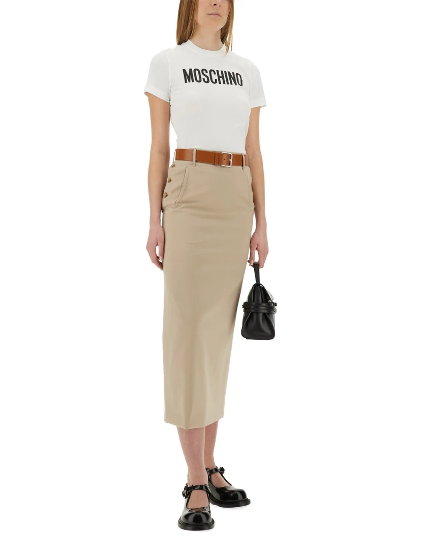 "TAILORED TWIST" LONG SKIRT