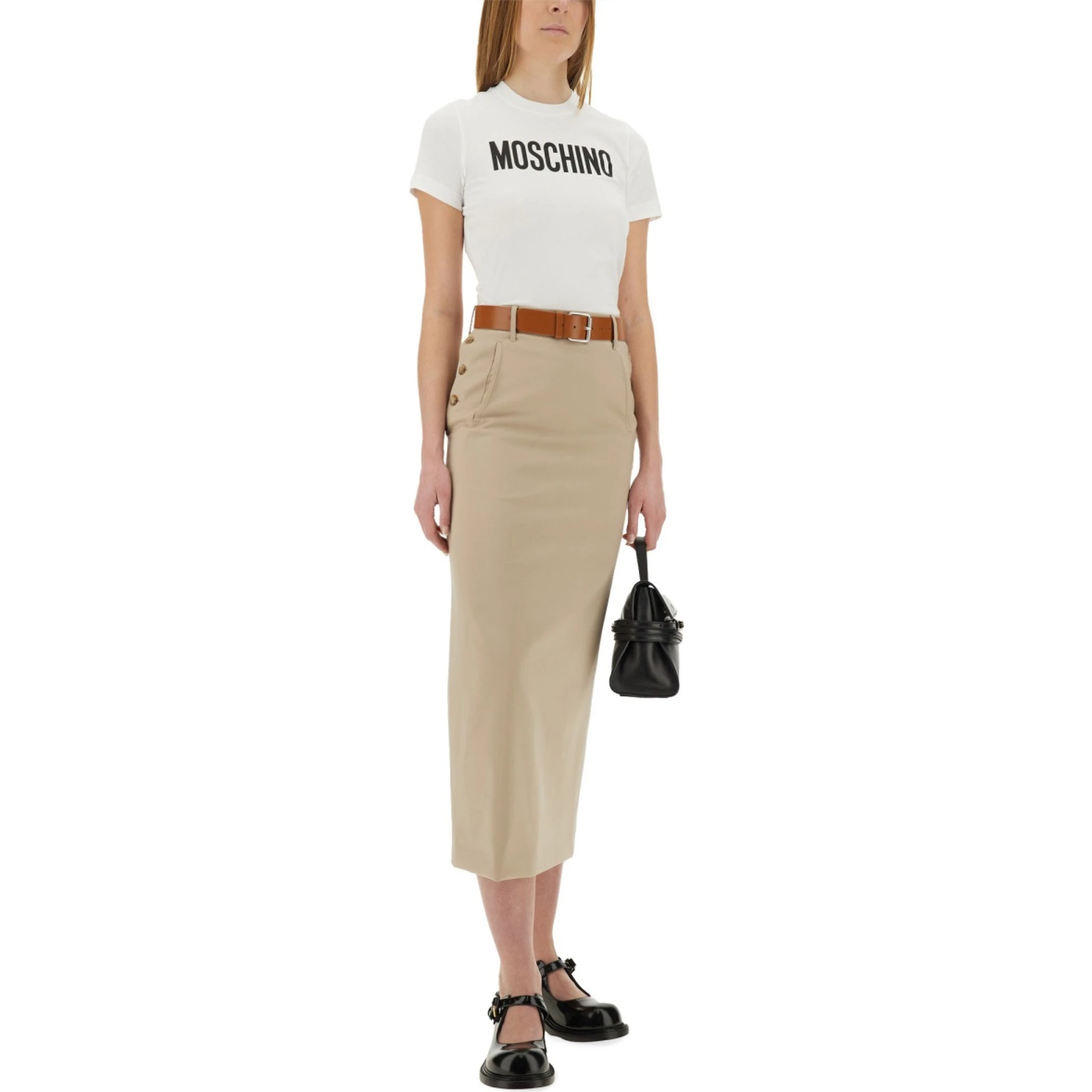 "TAILORED TWIST" LONG SKIRT
