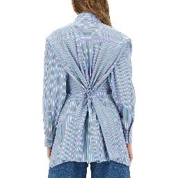 JACQUARD SHIRT AND KNOT IN THE BACK