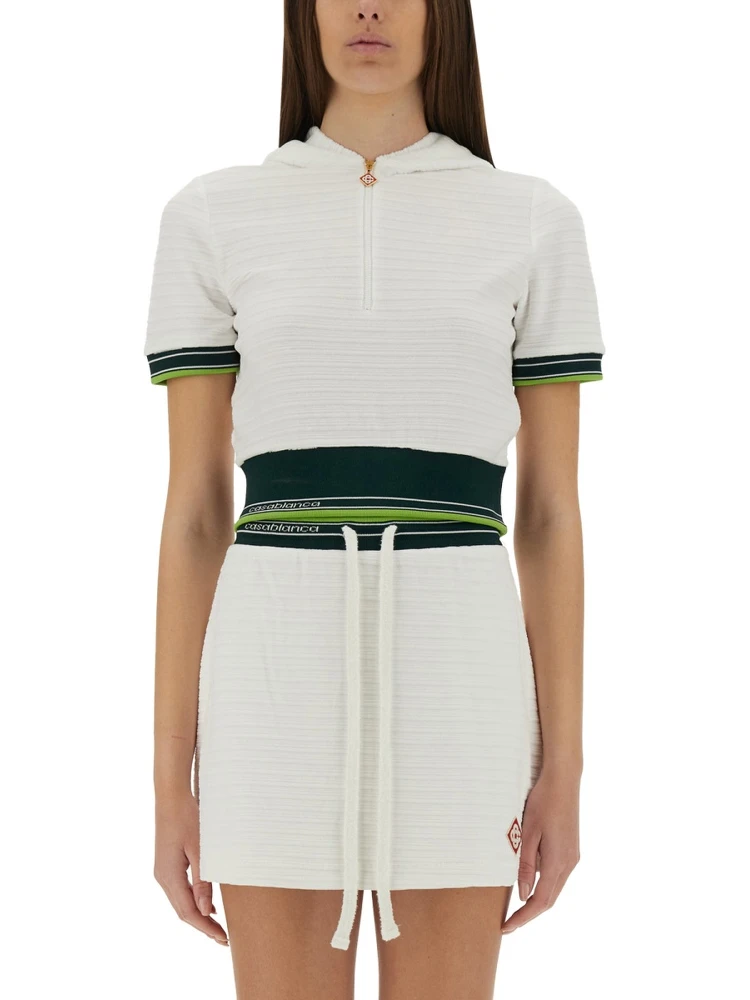 CROPPED TENNIS SHIRT