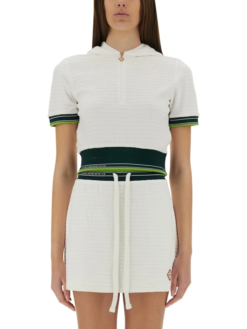 CROPPED TENNIS SHIRT