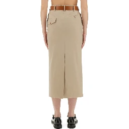 "TAILORED TWIST" LONG SKIRT