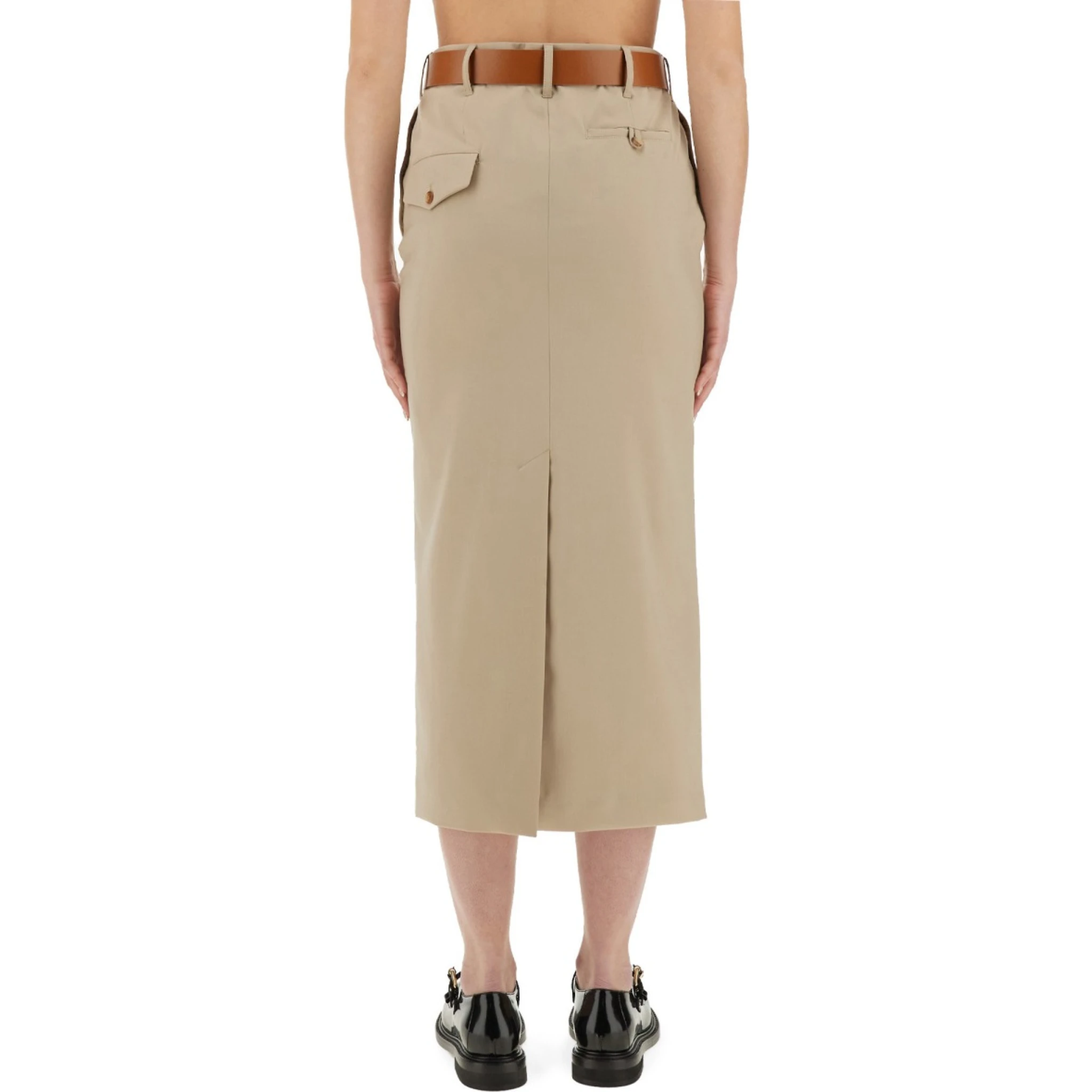 "TAILORED TWIST" LONG SKIRT